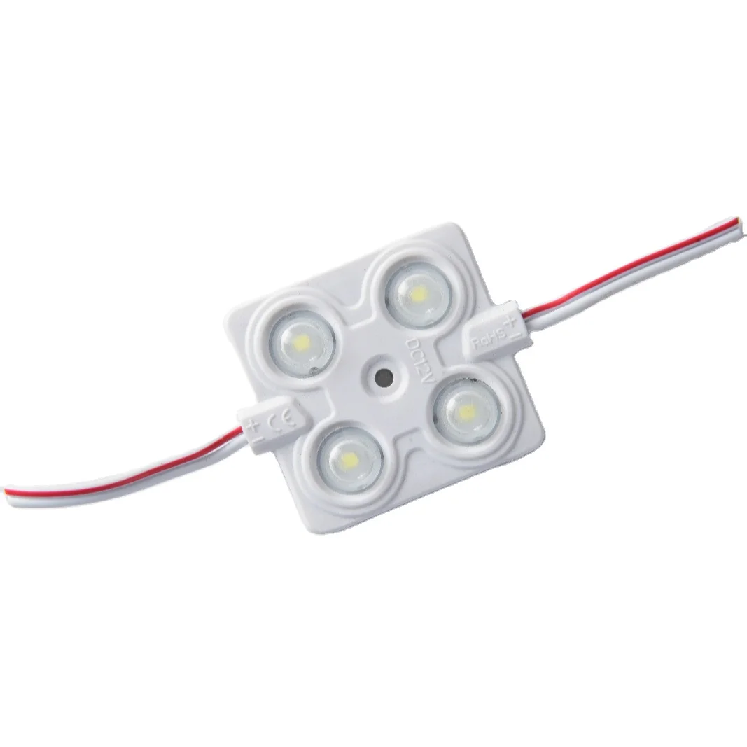 Import Chip SMD 2835 4 LED Module Lighting DC12V IP68 Waterproof Superbright Red Blue Green White Led Modules