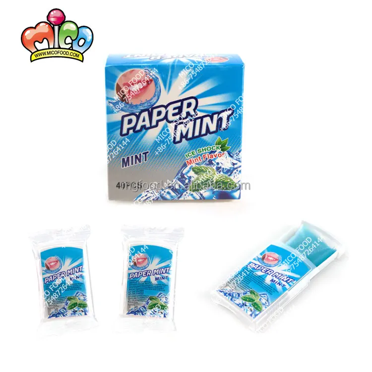 
Classical Portable Halal Cool Mint Flavor Paper Candy In Box For Fresher Breath 
