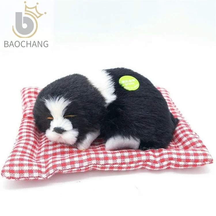Hot Sales Lovely Simulation Sleeping Plush Dogs Home Decoration Christmas Dog Plush Toys Stuffed & Plush Toy Animal