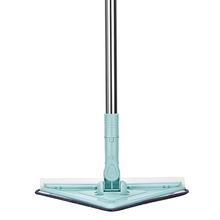 Magic 360 Spinner Triangle Shape Floor Scraping Water Wet Dry Broom Swob Flat Mop