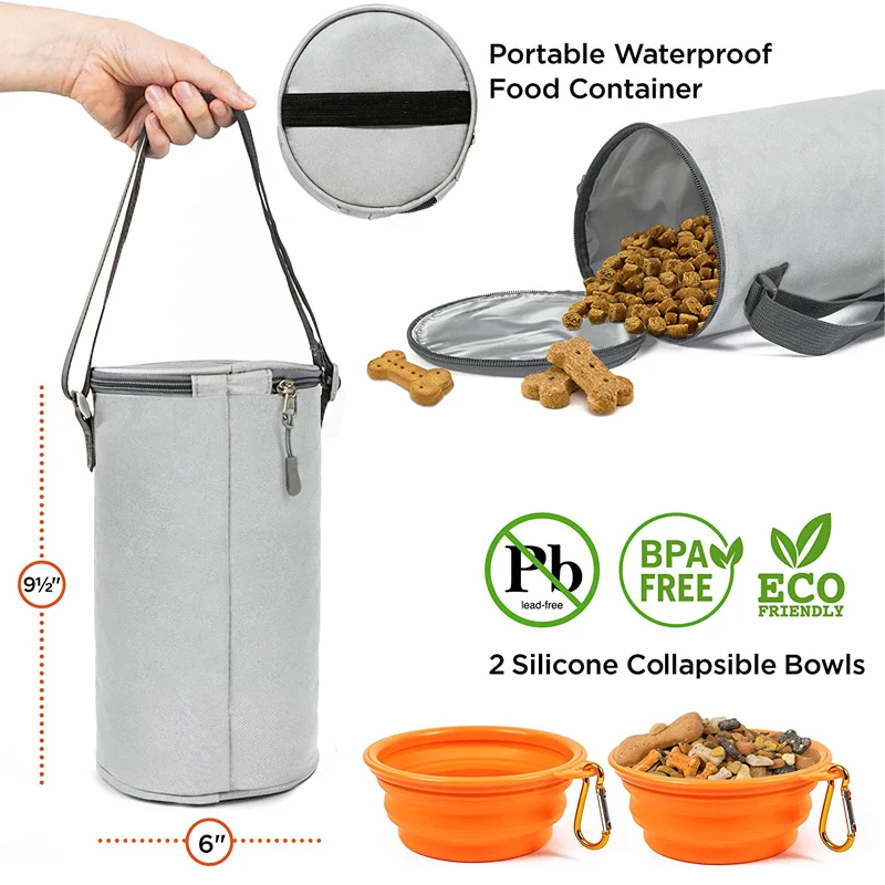 Airline Approved Pet Foods Accessories Storage Containers Organizer Backpack Dog Supplies Travel Bag