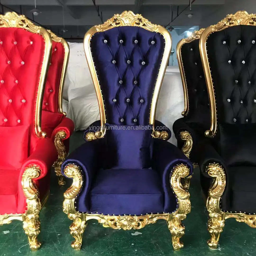 Wedding King and Queen Throne Chairs