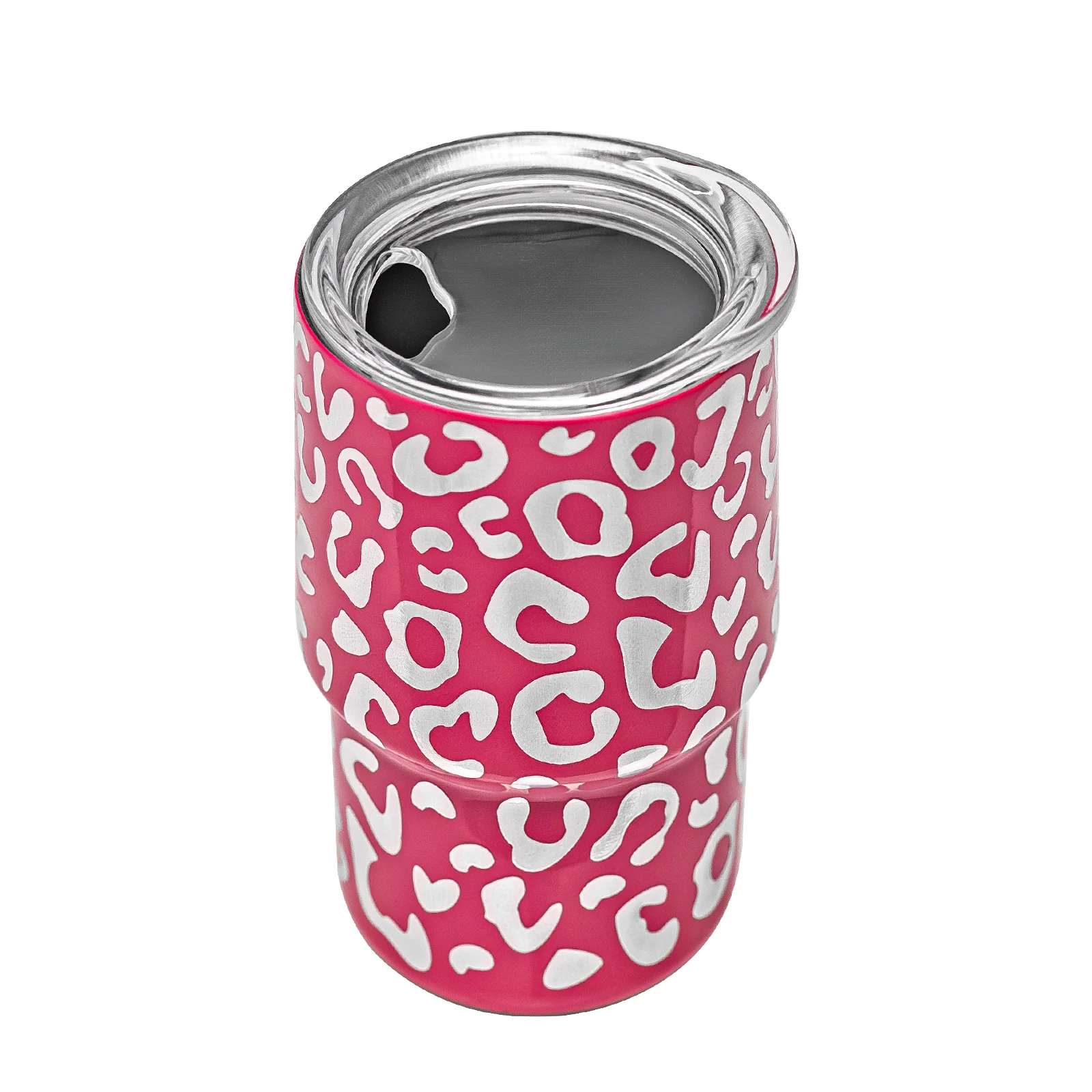 New Leopard 3oz Stainless Steel Tumbler Sublimation Blanks Double Wall Small Metal Mini 2oz Shot Glass Tumbler With Straw Lid