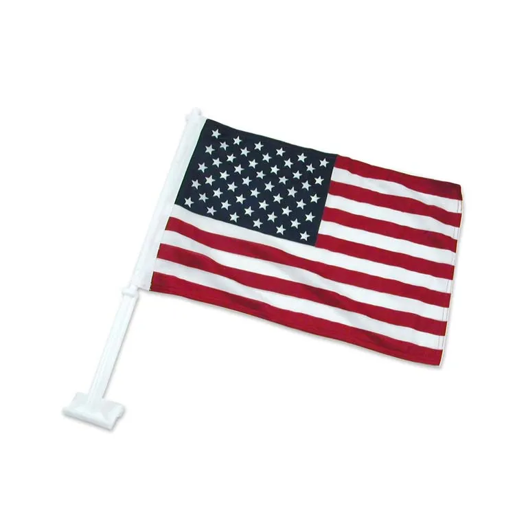 
Custom 30x45CM Polyester Diplomatic Australian Car Window Flag With Plastic Pole 