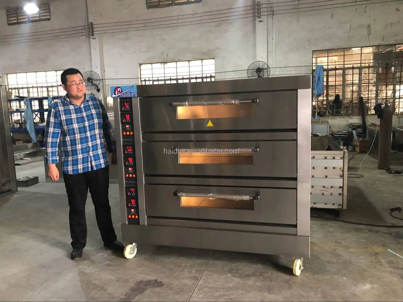 Competitive High Quality Stainless Steel 304  Commercial Gas /electricdeck Oven  3 Deck 6/9 Trays Bakery Oven Prices
