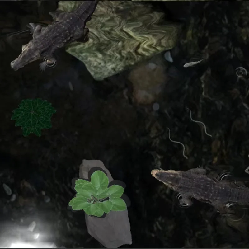 newest and hottest Crocodile Game Interactive Floor Projector System Hologram indoor virtual reality  games for Kids