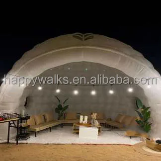 Outdoor Igloo Dome Tent Waterproof PVC Event Tent Party Use Double Layers Aluminum Poles Igloo Dome Inflatable House Tent
