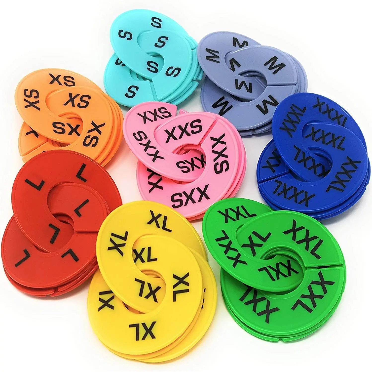 Colorful  Size Divider Tray Plain Organizer Clothing Store Clothes Divider