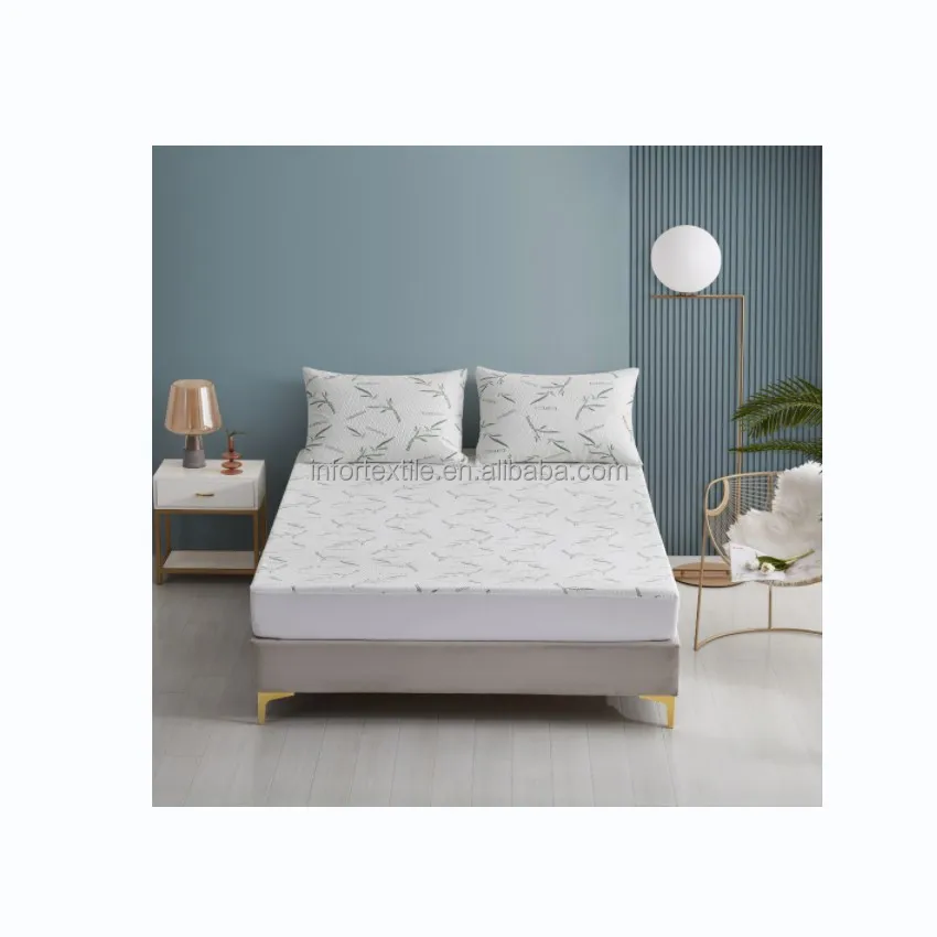 100% bamboo air layer mattress protector pillow protector pillow shell Bamboo mattress cover