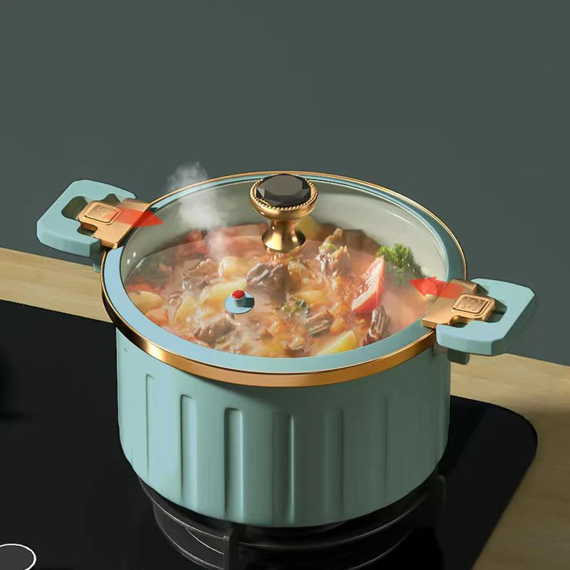 New Hot Sale Enamel Cooking Pot Household Enamelled Inner Liner Non-stick Soup With Double Side Locks