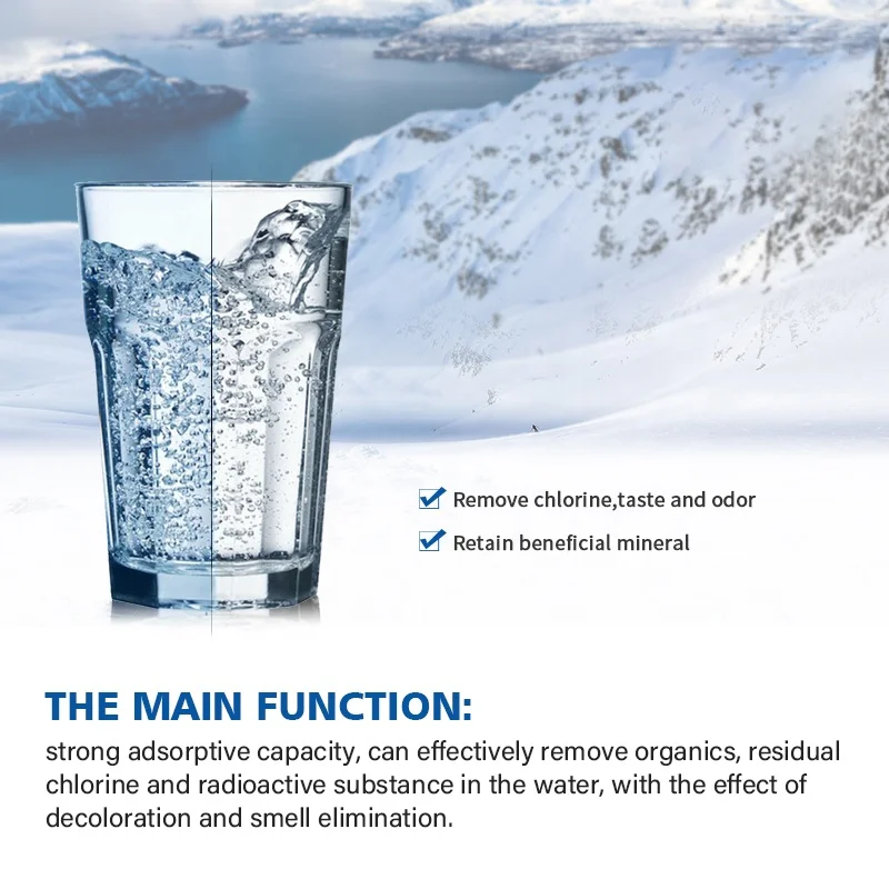 10 Inch Activated Carbon Block CTO Filter Cartridge Water Filter Parts