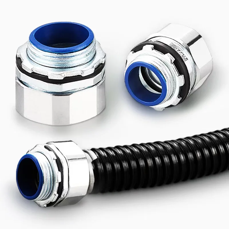 Plastic-coated metal hose joint ZJT-10mm metal hoses joint 10~50mm zinc alloy metal hose special connector