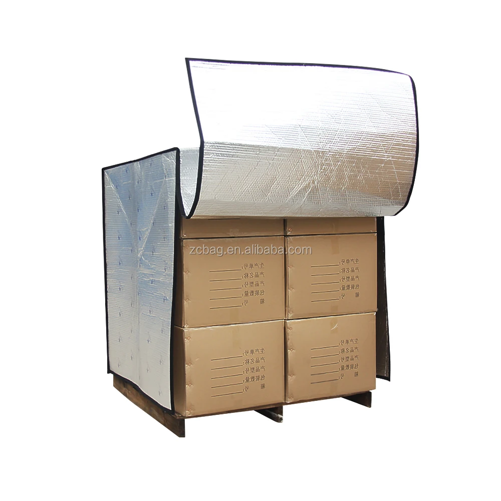 Refrigerated Cold Chain Foil Cheap Thermal Insulated Pallet Covers And Blankets Material Manufacturers Container Isolation Liner