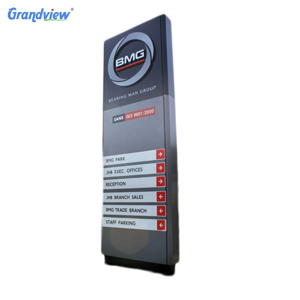 4S Car shop double side front sign aluminum signage outdoor waterproof pylon sign Auto pylon sign