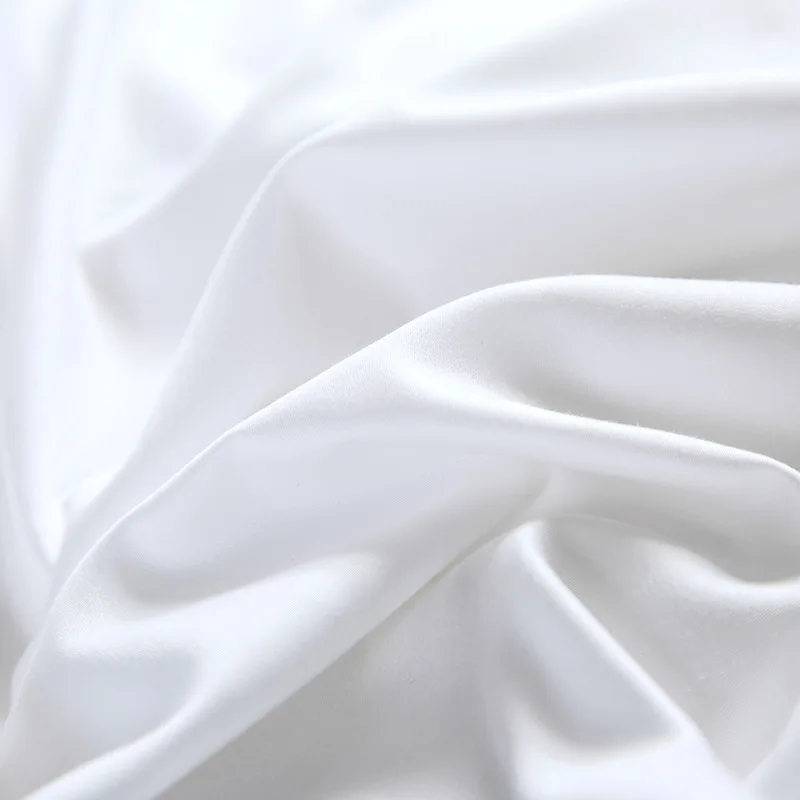 Nantong Factory Price 100% Cotton Bedding Set White For Hotel High Quality Duvet Cover 4pcs Linens Solid Color