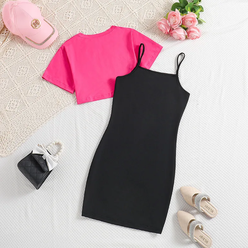 8-12 Years Children Clothing Boutique Teenage Summer Teen Girls Clothing Sets 8 To 9 Years Old