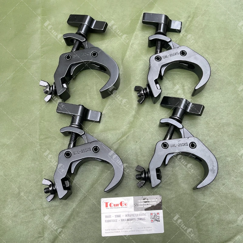 Global truss heavy duty 2inch tube pipe pole stage light clamp coupler aluminum quick rig lighting truss clamp