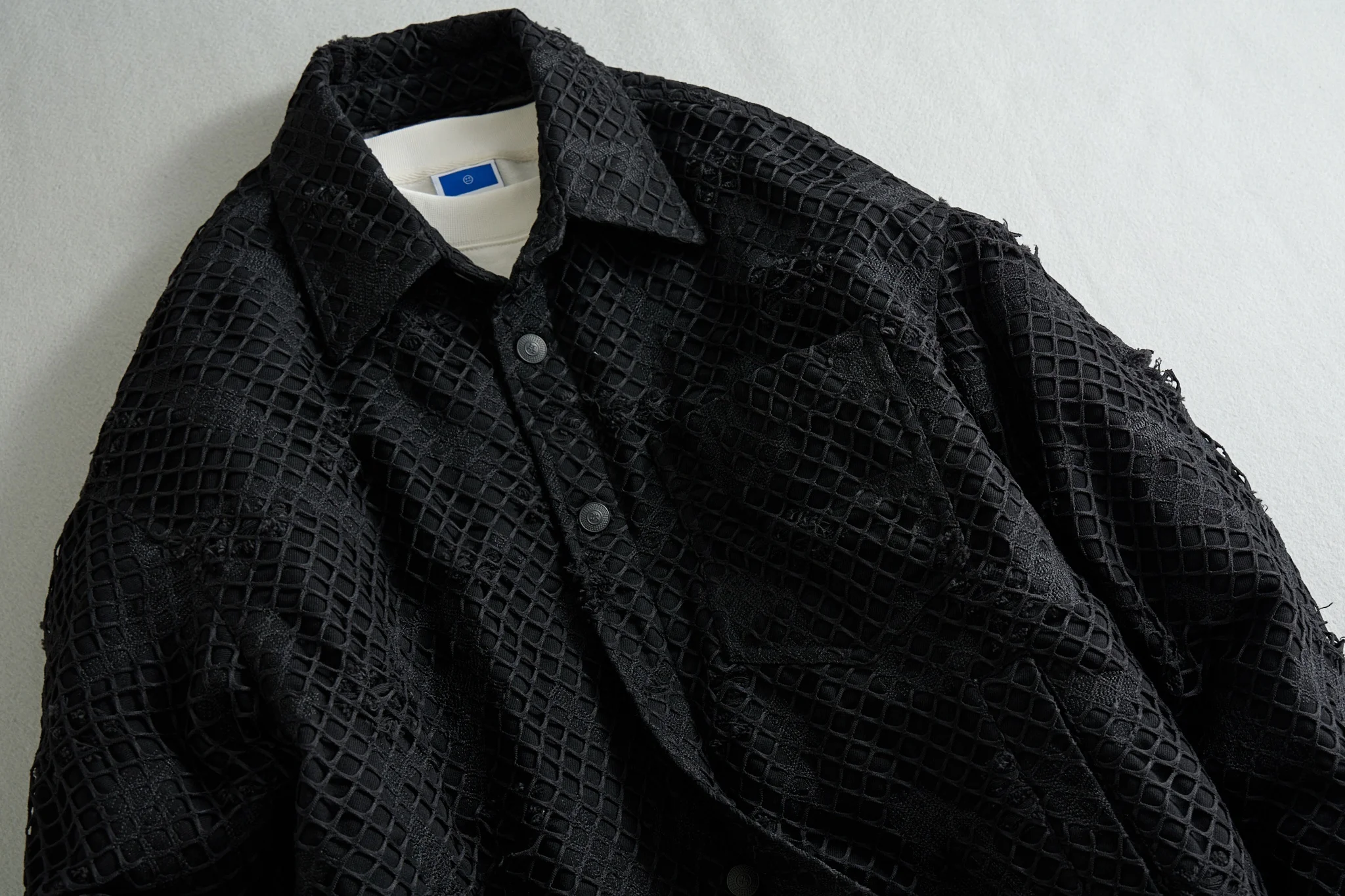 OEM Custom Design Single Breasted Turn-Down Collar Casual Style shirt jacket Winter light down jacket men