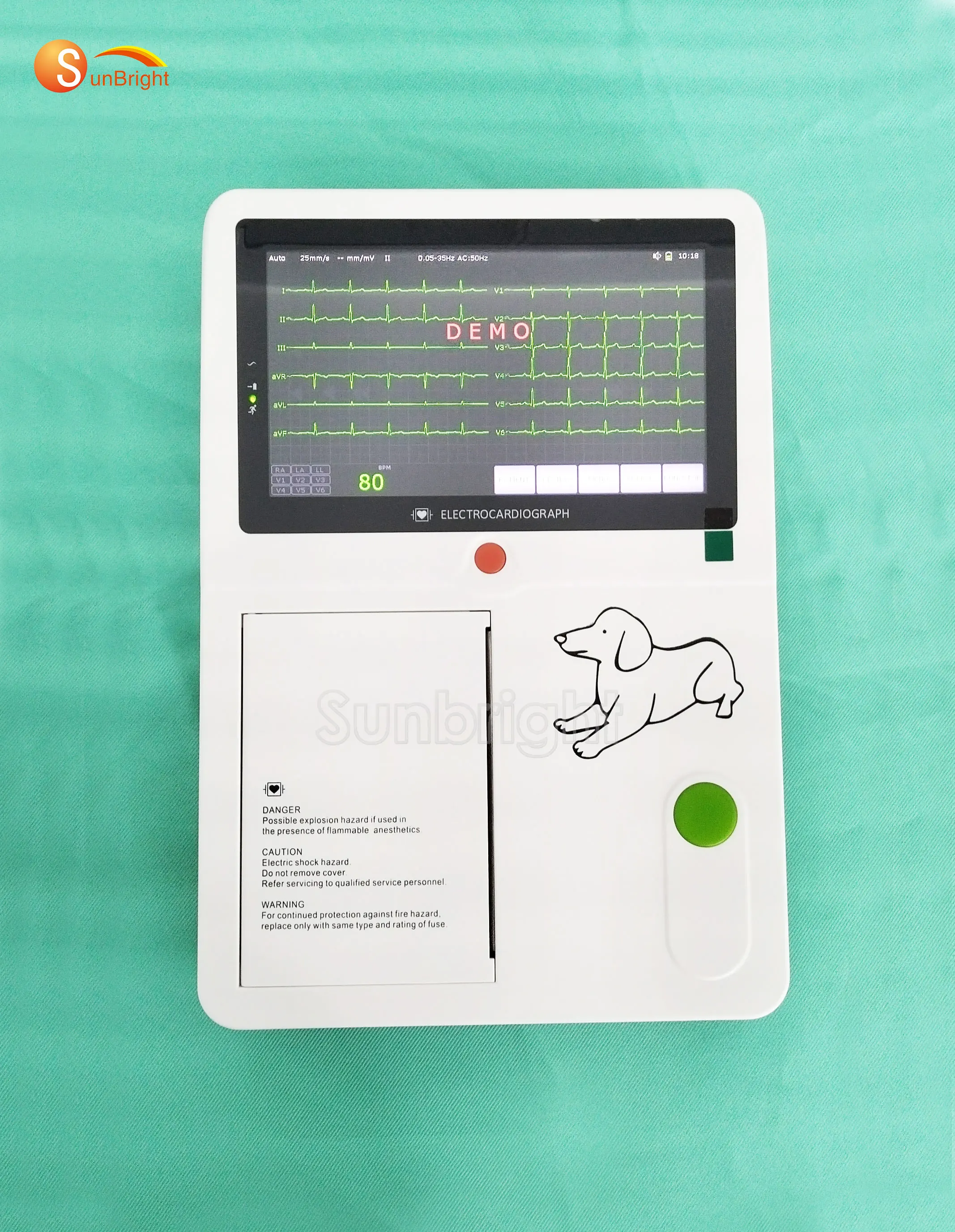 SUN-6062 Portable Pet ECG Machine VET ECG Machine ECG Equipment for Animals