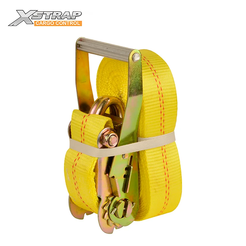 2 Inch Custom Logo Printing Ratchet Tie Down Strap Cargo Polyester Lashing Belt