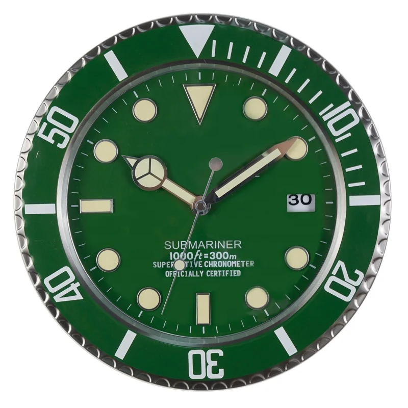 Настенные календари с новым дизайном и в европейском стиле старый корабль модели часов 14 дюймов световой из нержавеющей стали с календарем настенные часы