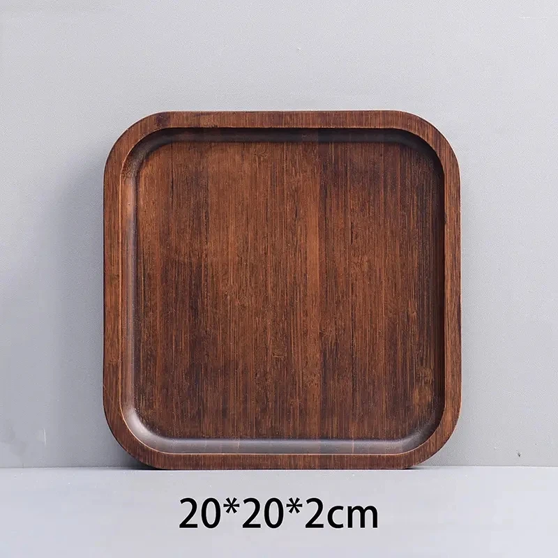 Производитель оптовая продажа черный орех длинный лоток твердая деревянная пищевая тарелка гостиничный