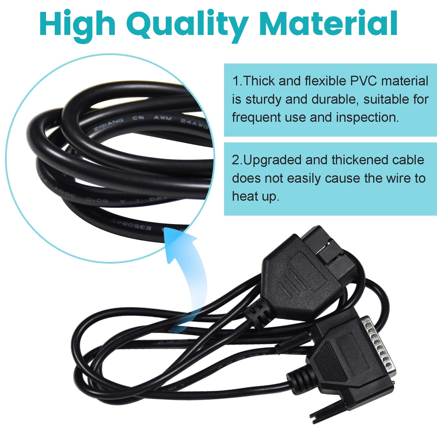 obd 2  Universal T-Harness Kit with Mounting Brackets Copper Conductor and PVC Insulation for Automobile and Car OBD T-Cable