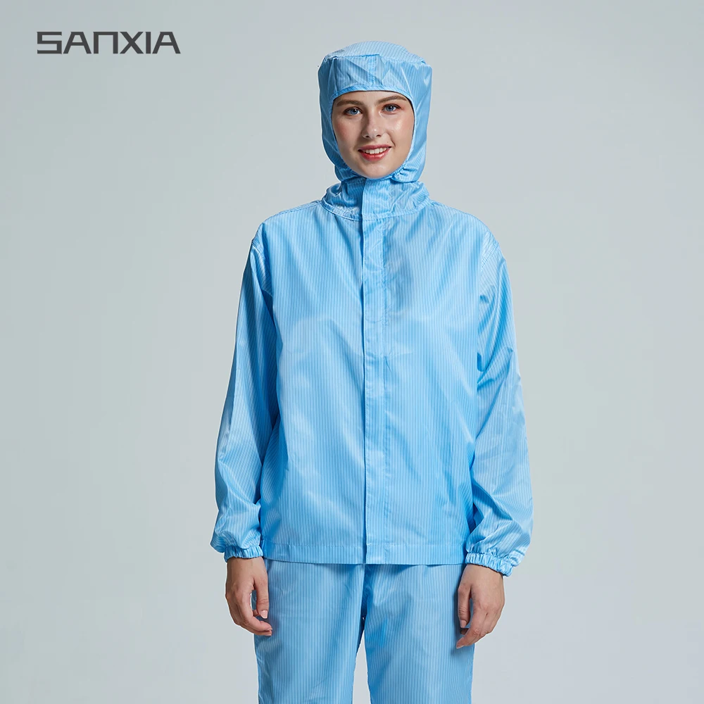 white anti static jumpsuit esd bunny suit clean room garments