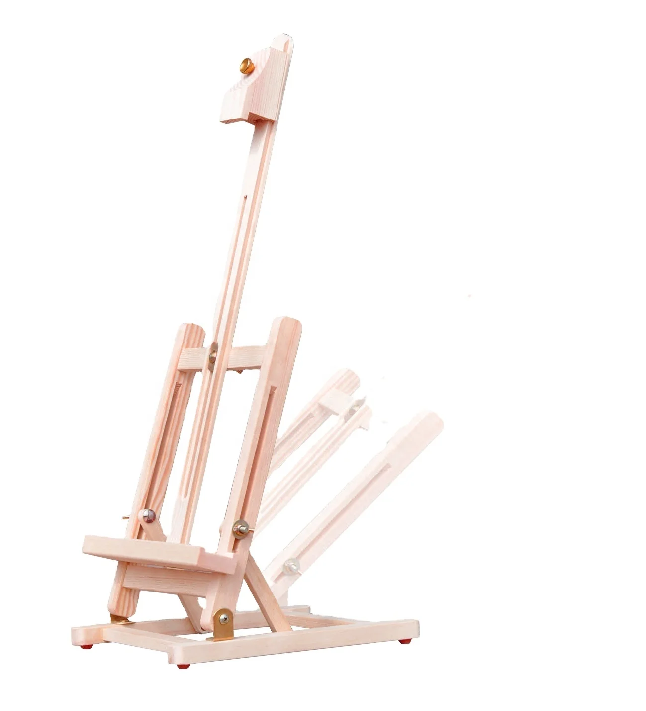 Поставка с завода, натуральный маленький деревянный мольберт, Портативный Столешница для демонстрации детских изделий для рисования