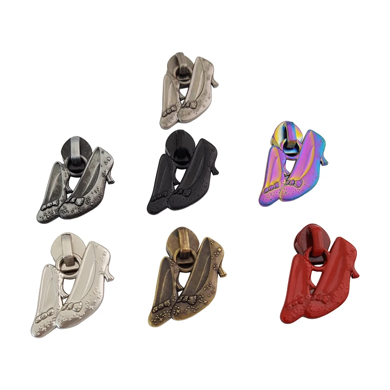 Double-sided Design Rabbit Puller #5 Nylon Zipper Colorful Zipper Pulls For Handbags Non-lock Zipper Head