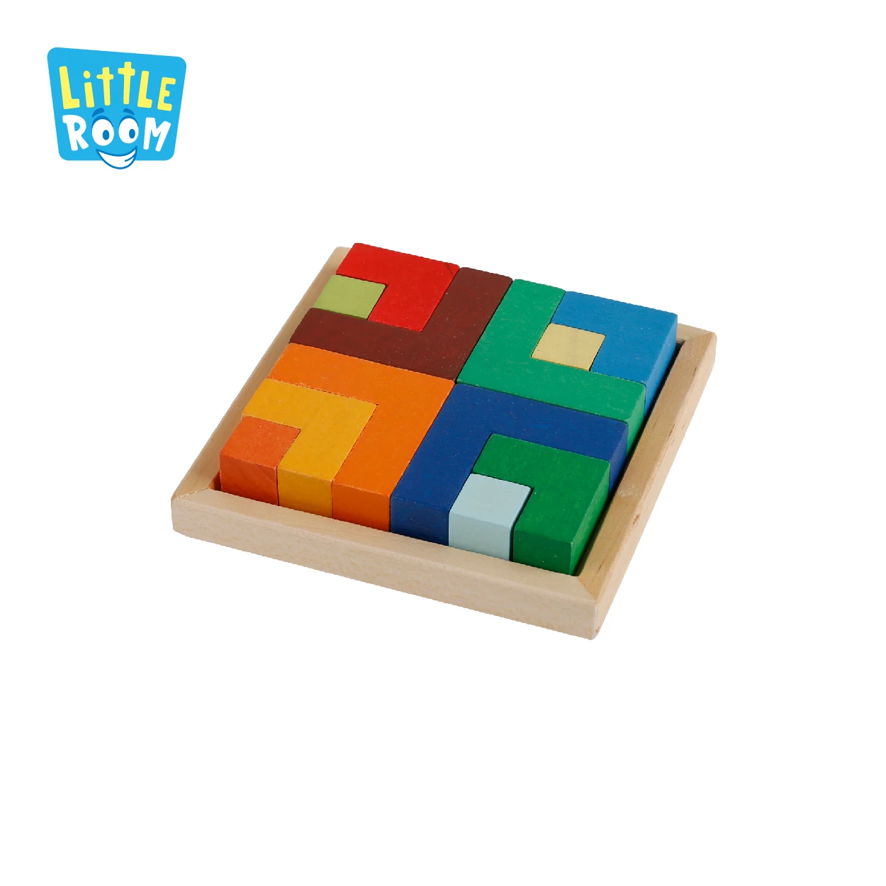 Wooden toys Montessori Wooden Cube Puzzle Block Set Learning Toys for Kids Age Group 36M+