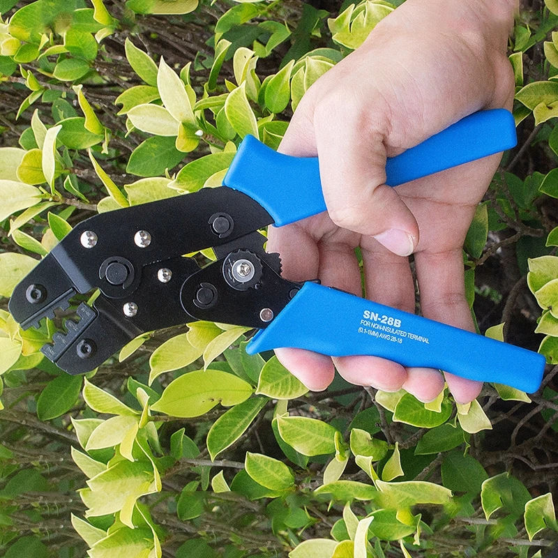 SN-28B Pliers Set Tools Professional Ratchet Crimping Crimping Terminal Clamps Electrician Pliers