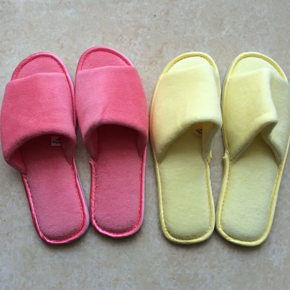 Customized hotel washable velour slipper