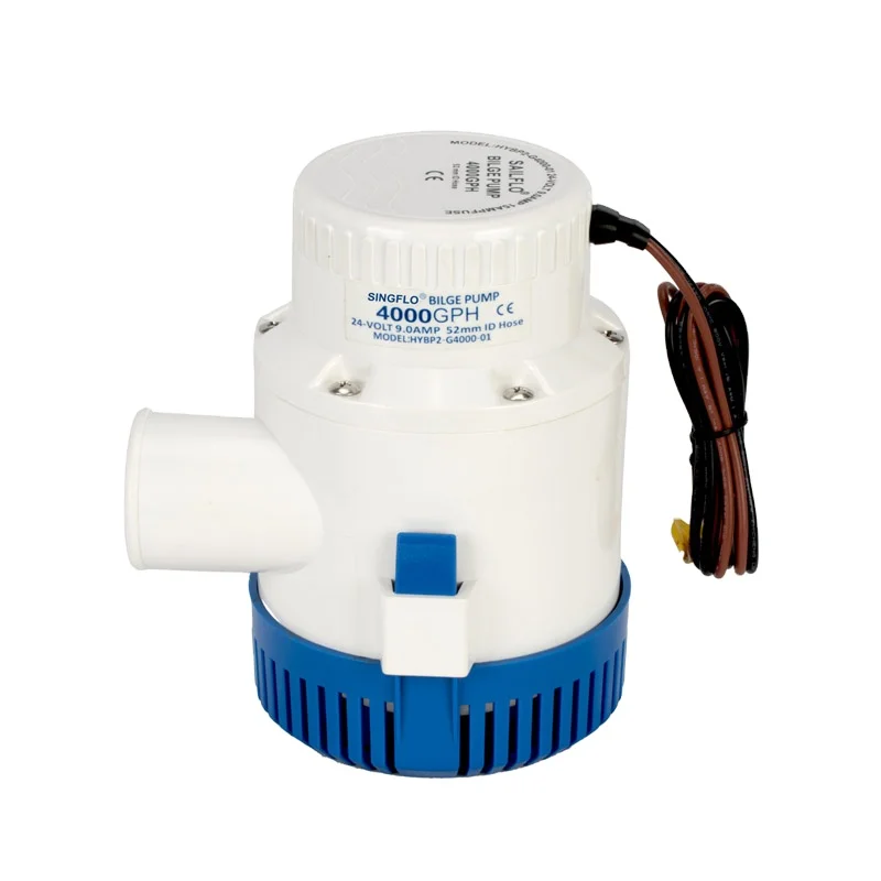 Singflo high flow 24v dc 4000GPH solar electric submersible bilge water pump 12v