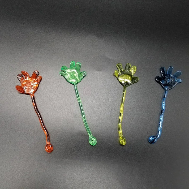 Novelty Gift Fun Jokes Children Kids Sticky Hands Palm Elastic Sticky Slap Hands Palm Toy Party Favors Random