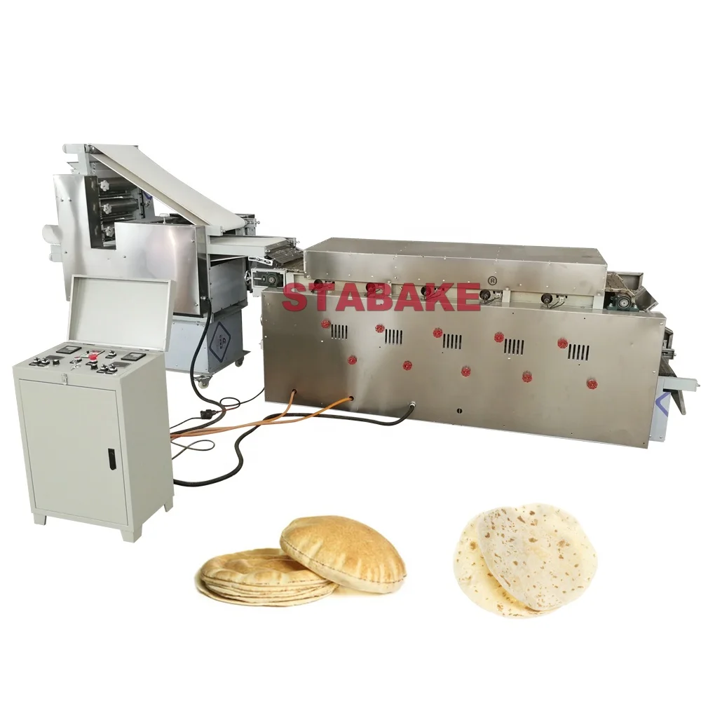 Factory price automatic Lebanese pita bread making machine for making tortilla roti chapati Arabic bread