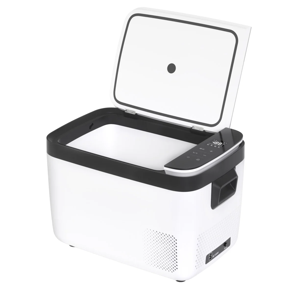 25L DC12V/24V Commercial Clear Ice Cube Maker Machine Picnic Outdoor Refrigerator Deep Freezer