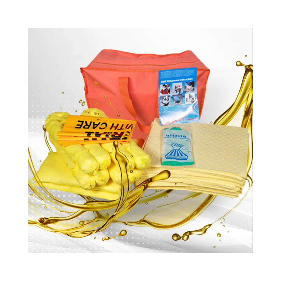 Factory Supply 20L Chemical Spill Kits Bags For Oil Spill Control