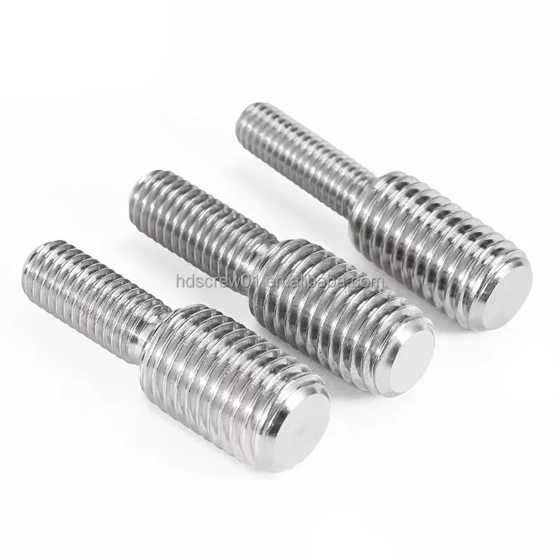 OEM ODM Transfer Screw 304 Stainless Steel M8 M10 M12 Thread Adapter Outside Thread Double Head Transfer Screw Bolt