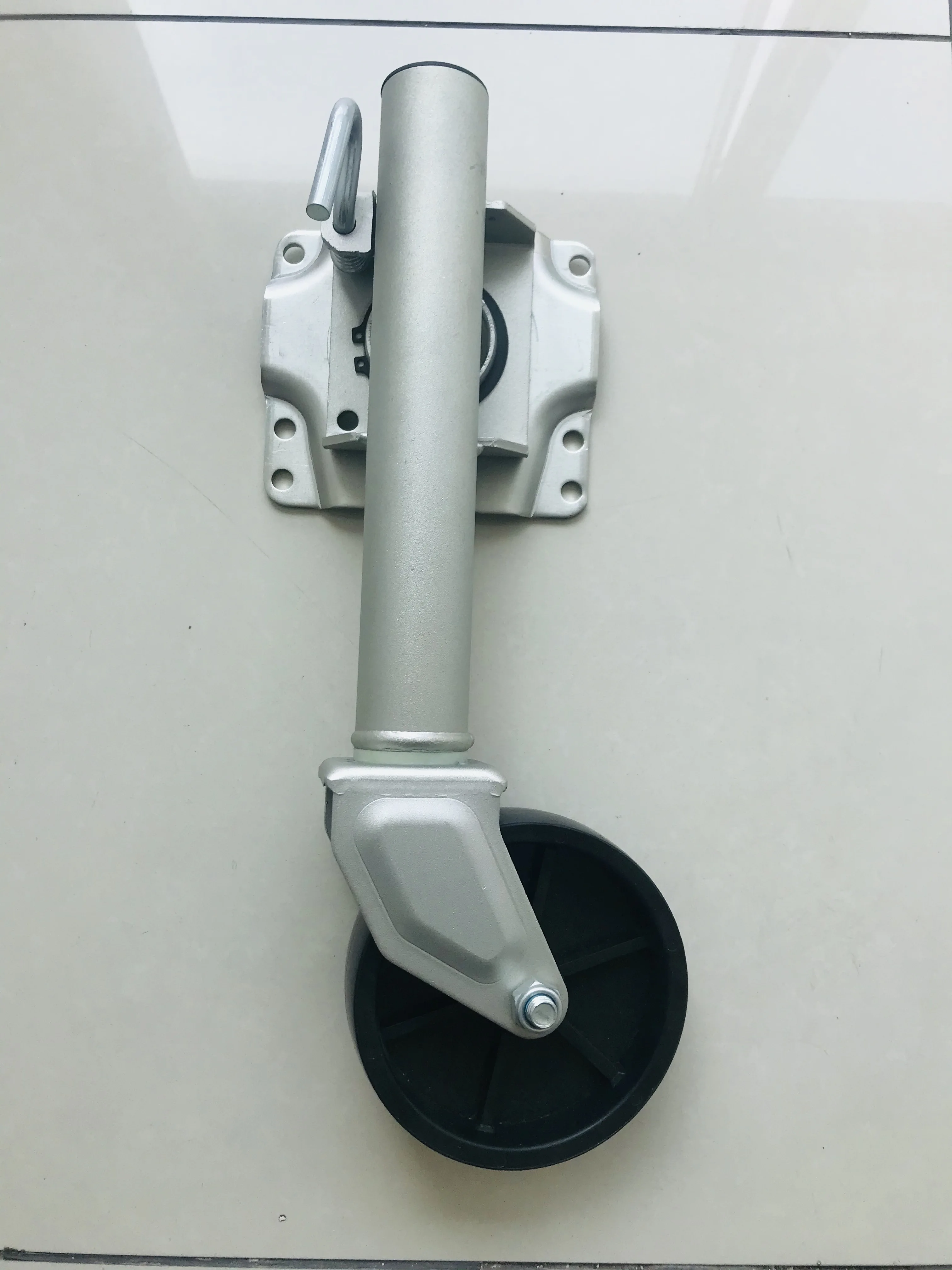 mini swivel trailer stand Trailer Jack 400 LBS with 6 inch poly wheel