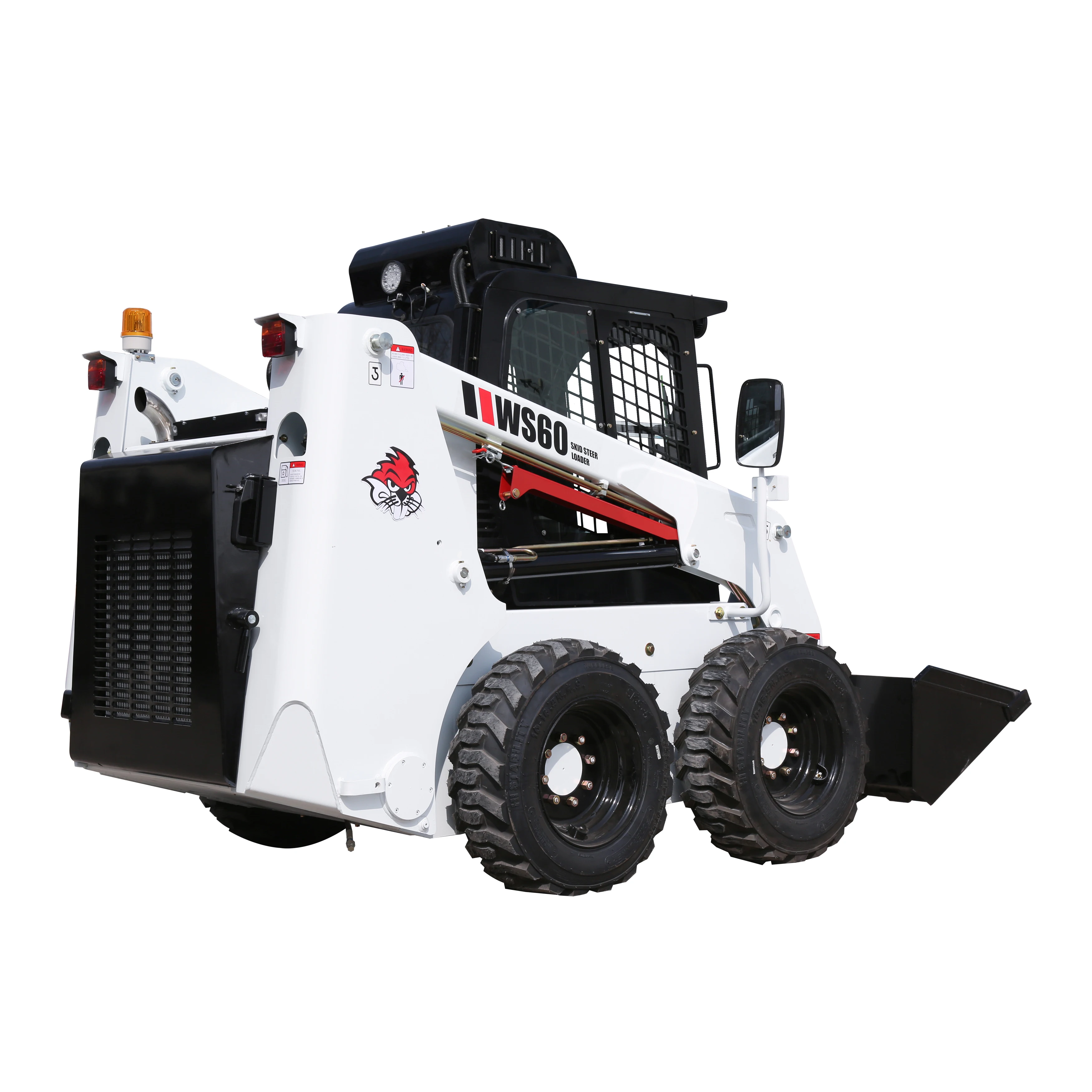 Russia Hot Selling new design Vertical lift strong skid steer loader with bucket