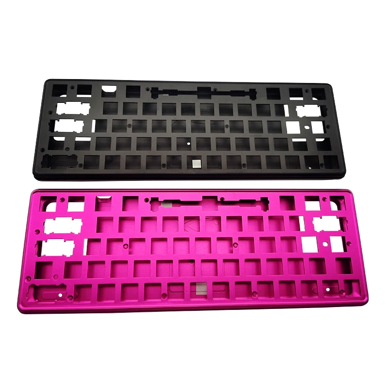 cnc mechanical custom machining polycarbonate aluminium keyboard parts XQX aluminum  anodized plate case