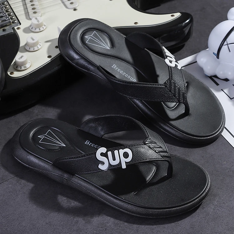 Wholesales Summer Cool Yellow Arch Support Orthopedic Sandals Comfy Men Thong Flip-Flop Slippers
