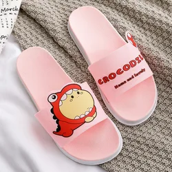 2021 Summer New Cartoon Slippers Women Wear Bathroom Bath Non-slip Home Couples Indoor Slippers