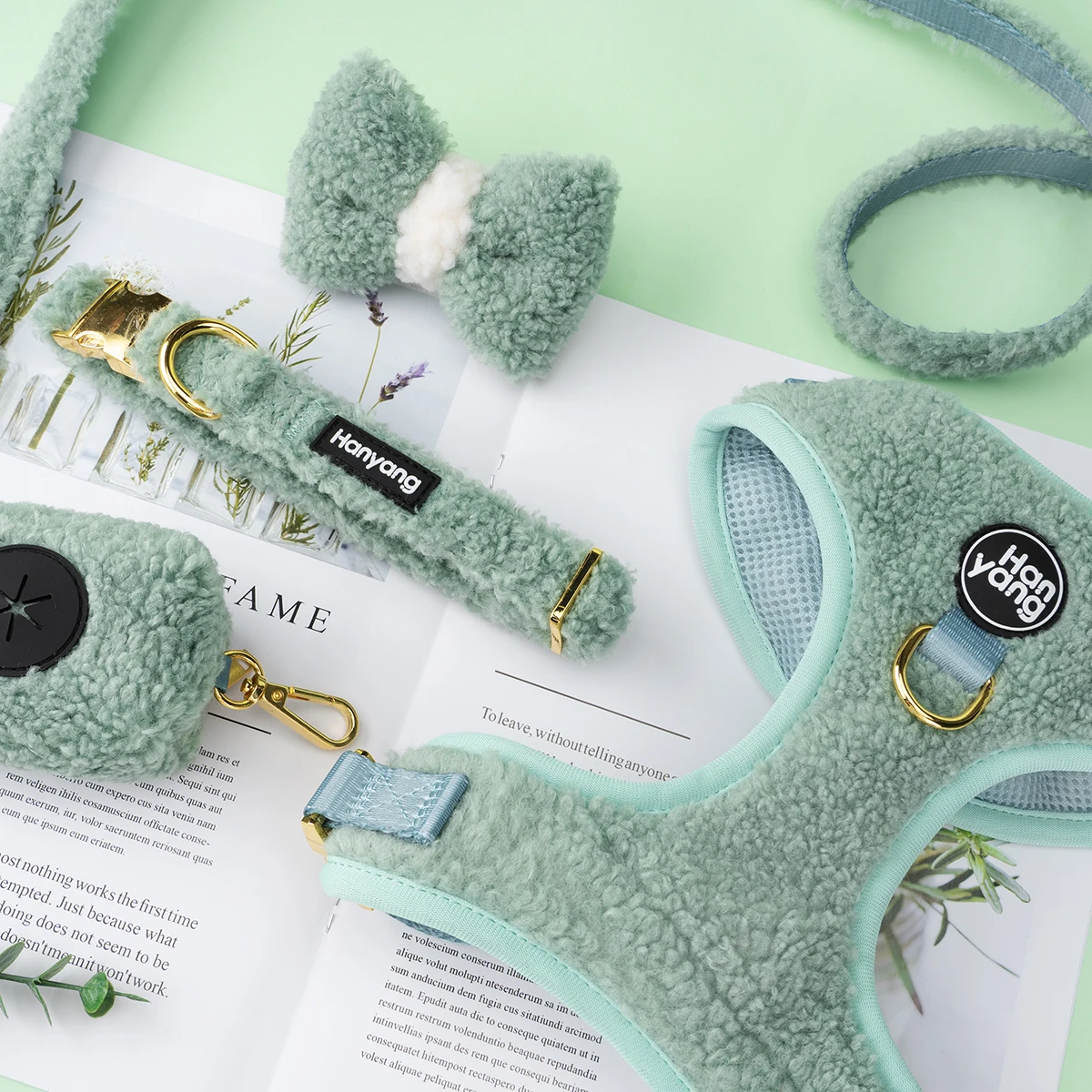 HanYang собачья шлейка 2022 от производителя OEM шлейка для домашних животных роскошный поводок для собак персонализированный оптовый зимний комплект шлейки для собак на заказ