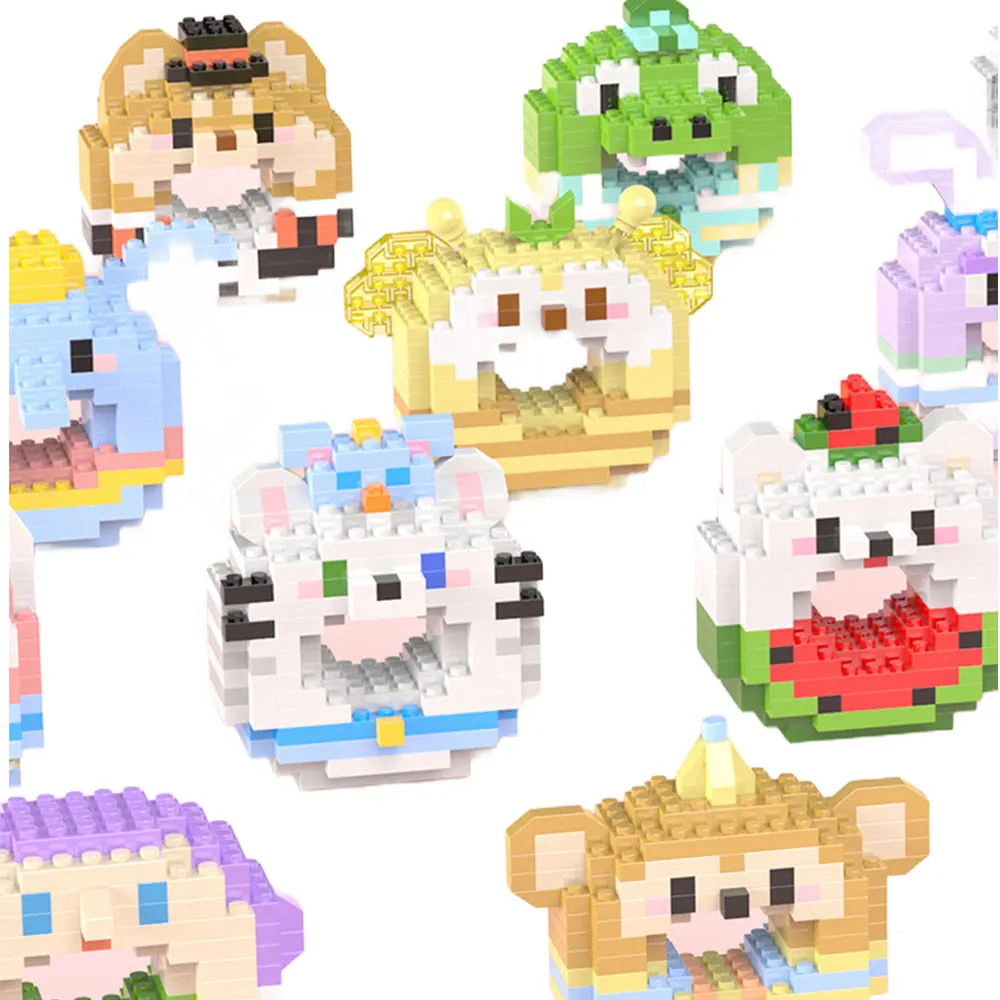 New 3d Puzzle Creative Toys Diy Mini Cartoon Character Building Block Sets For Kids Cute Birthday Gifts Factory Wholesale