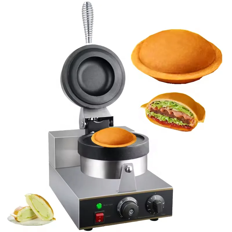 snack grill Hamburger original de digital full semi automatic guangzhou wafle a big double custom logo ufo burger maker machine