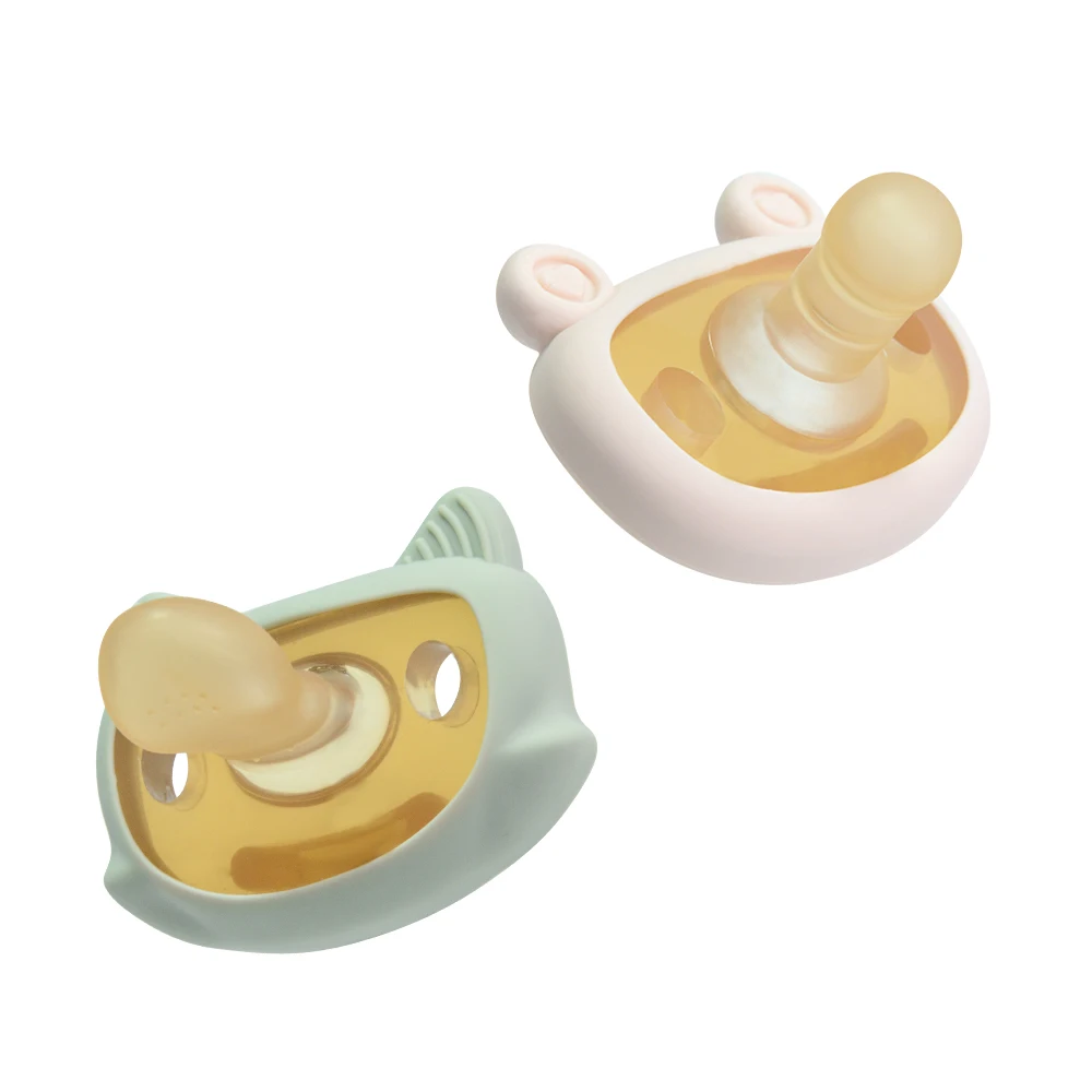 Wholesale Silicone Baby Nipple Silicone Pacifier Holder Unique Design Animal Baby Pacifier and Holder