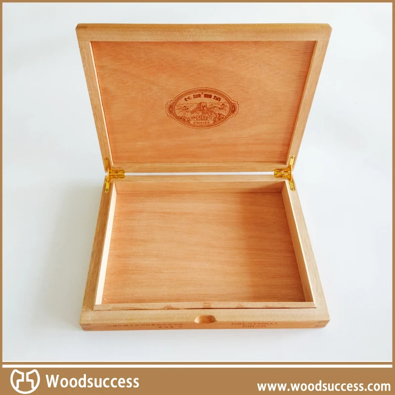 Luxury Custom-Size Wooden Gift Boxes Recyclable with Logo & Varnishing for Cigars Candies Photo Frames or Stickers