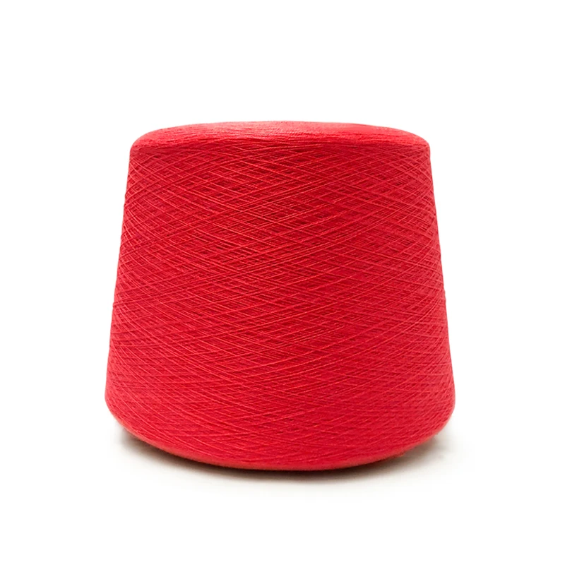 Polyester and acrylic   Melange yarn Dyed  1/14NM ring spun yarn